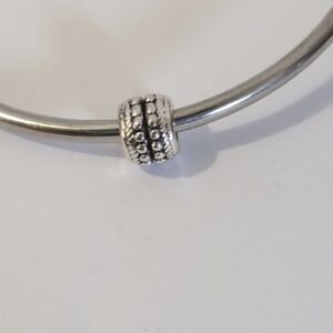 Silver Spacer Charm for Pandora Style Bracelet